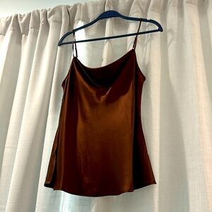 Milk Chocolate Brown Silk Cami